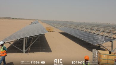 إنجاز (98%) من مراحل تصميم ومشتريات مشروع محطة الطاقة الشمسية بعدن و(45%) من مرحلة التركيب