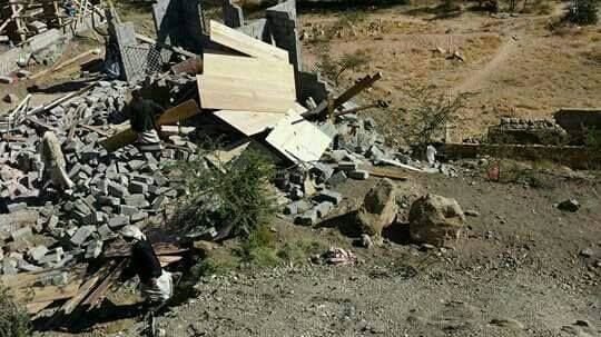 مليشيا الحوثي تهدم منزل المواطن حسن الزايدي في حي عطان بصنعاء - العاصفة نيوز