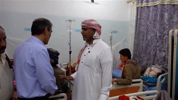 2 - أمين محلي شبوة يتفقد المركز الوطني لعلاج الأورام بالمحافظة