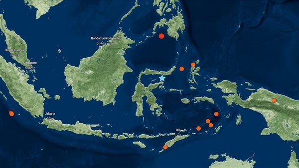 زلزال بقوة 5 درجات يضرب جزيرة سولاوسي الإندونيسي