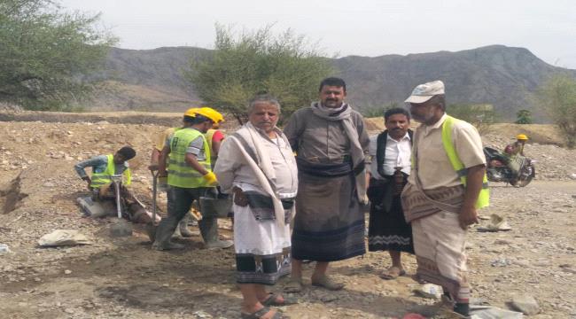 الفاطمي” يتفقد سير العمل في قناة ساقية المرد بوادي خر بمديرية بيحان بشبوة .