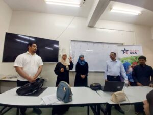 IMG 20241110 WA0161 - ضمن ‏فعاليات ‏أسبوع التعليم الدولي .. مركز ‏Education USA أمديست يقدم محاضرة حول التقديم على المنح لطلاب قسم الإنجليزي بكلية التربية عدن