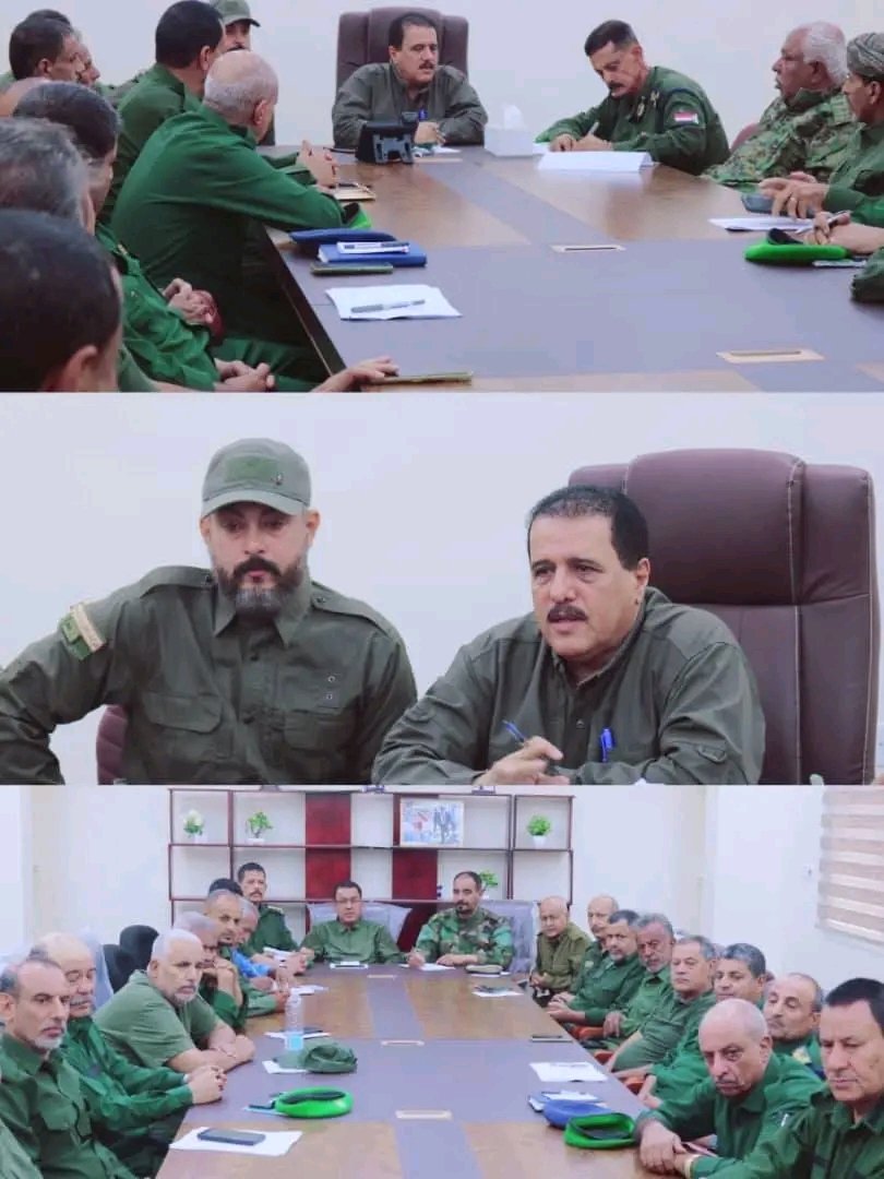 العميد أبو بكر جبر يترأس اجتماعاً أمنياً لمناقشة خطة مواصلة وتعزيز الحملات الأمنية في العاصمة عدن.