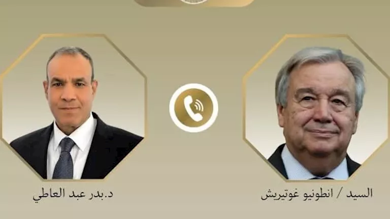 وزير الخارجية وسكرتير عام الأمم المتحدة يبحثان تطورات الأوضاع في الشرق الأوسط 2026 3 27 19 58 39 563.webp