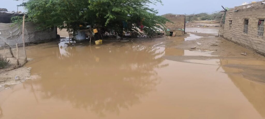 سيول جارفة تضرب مديرية أحور وتخلف أضراراً واسعة في المناحل والمنازل IMG 20260322 WA0019