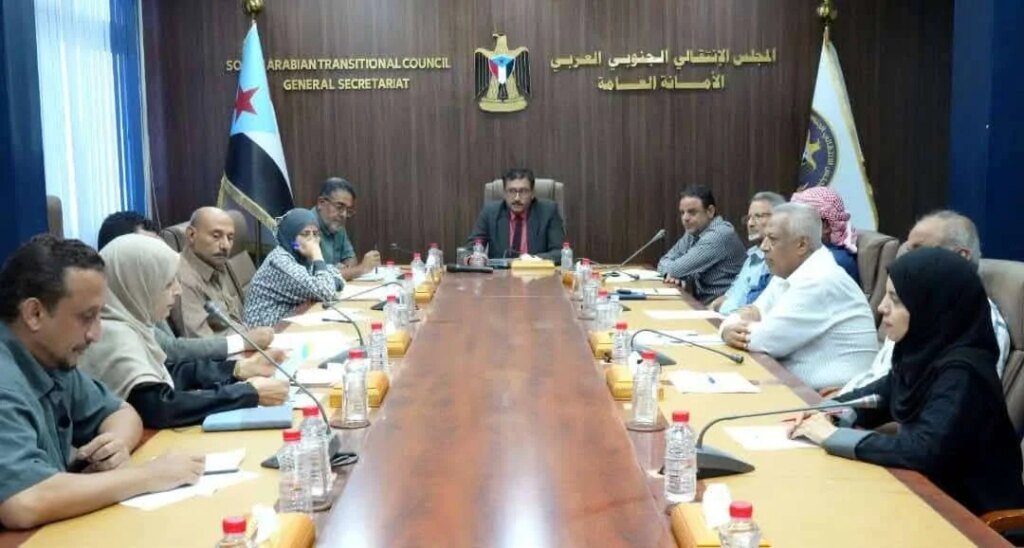 أمانة الانتقالي الجنوبي العربي تناقش مستوى تنفيذ خطة التصعيد الرافضة للوصاية في أسبوعها الأول بمحافظات الجنوب FB IMG 1784726543467