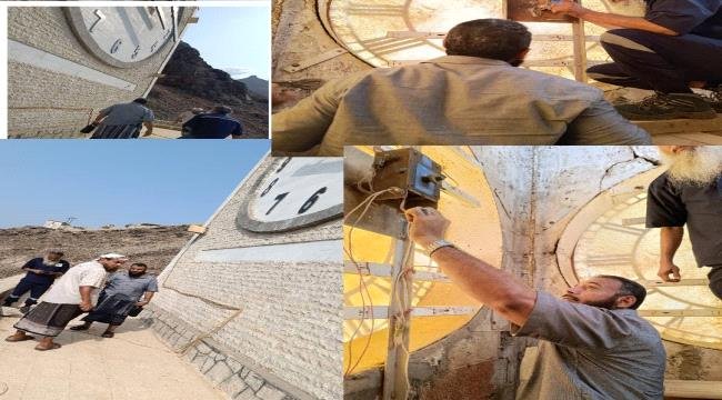 مدير عام التواهي يتفقد ساعة ليتل بنج بن وساعة السلام بجولدمور مدير عام التواهي يتفقد ساعة ليتل بنج بن وساعة السلام بجولدمور