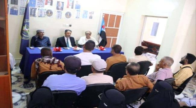 انتقالي أبين ومنسقية الجامعة يبحثان برنامج التصعيد الشعبي انتقالي أبين ومنسقية الجامعة يبحثان برنامج التصعيد الشعبي